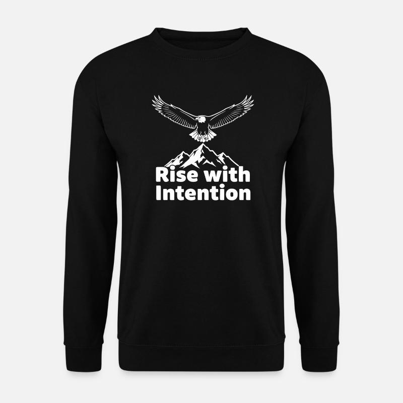 Aufstieg mit Absicht - Unisex Pullover - Schwarz
