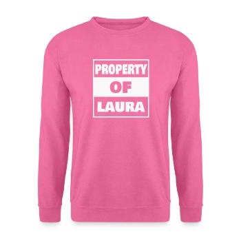 Laura comme prénom - Sweat-shirt Unisexe - rose - Devant