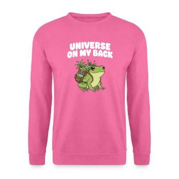 Universum auf meinem Rücken - Unisex Pullover - Pink - Vorne