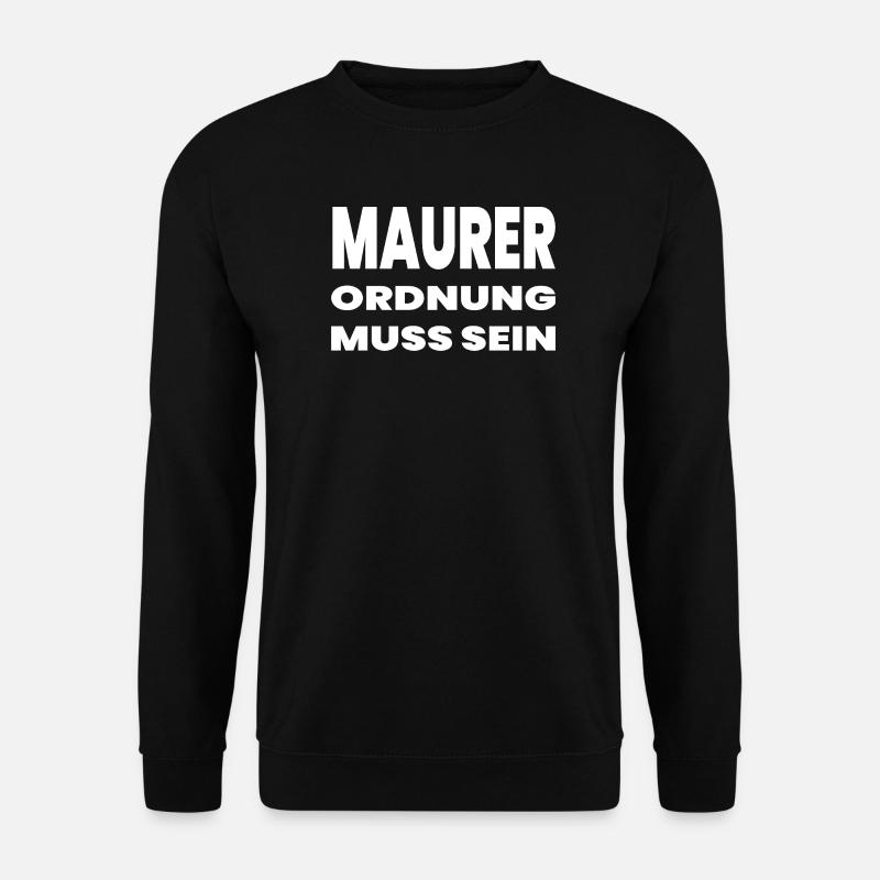 Maurer - Unisex Pullover - Schwarz