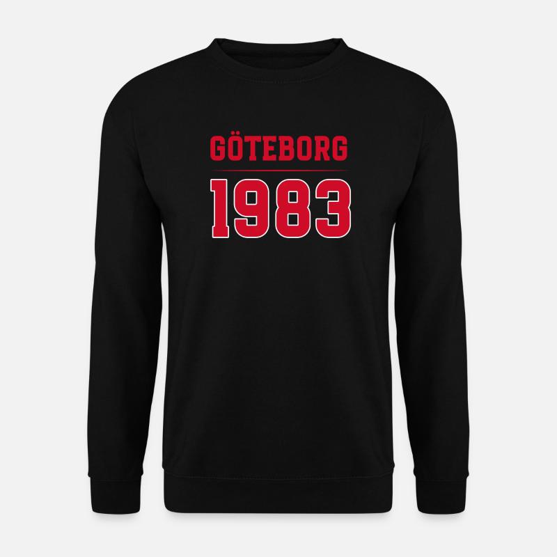 Göteborg 1983 Retro-Typografie - Unisex Pullover - Schwarz