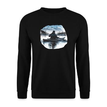 Kayak - Unisex Sweatshirt - black - Front - Alina (178cm) & Michal (187cm)