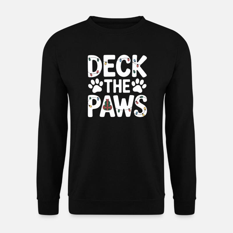 Deck the Paws Holiday Party - Unisex Sweatshirt - black