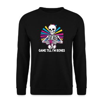 Game Till Bones Skeleton Controller - Unisex Pullover - Schwarz - Vorne - Alina (178cm) & Michal (187cm)