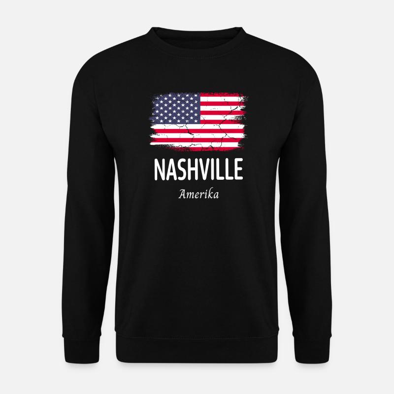 Nashville - Unisex Pullover - Schwarz
