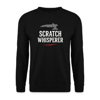Auto Detailer Buffer Pro Paint - Unisex Sweatshirt - black - Front - Alina (178cm) & Michal (187cm)