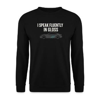 Auto Detailer Buffer Pro Paint - Unisex Sweatshirt - black - Front - Alina (178cm) & Michal (187cm)