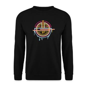 Mystic amulet – decorative ornament - Unisex Sweatshirt - black - Front - Alina (178cm) & Michal (187cm)