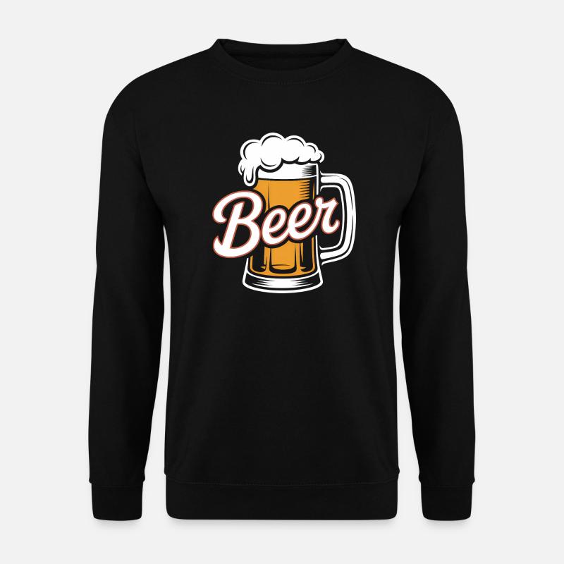 Bier – Cool Beer Logo - Unisex Pullover - Schwarz
