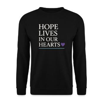 Suicide Loss Remembrance Walk Suicide - Unisex Sweatshirt - black - Front - Alina (178cm) & Michal (187cm)