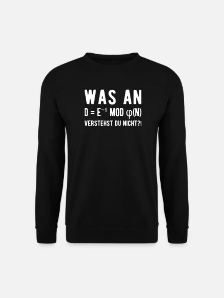 Informatiker Informatik Student Programmierer  - Unisex Pullover - Schwarz