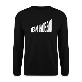 Team House Construction - Unisex Sweatshirt - black - Front - Alina (178cm) & Michal (187cm)