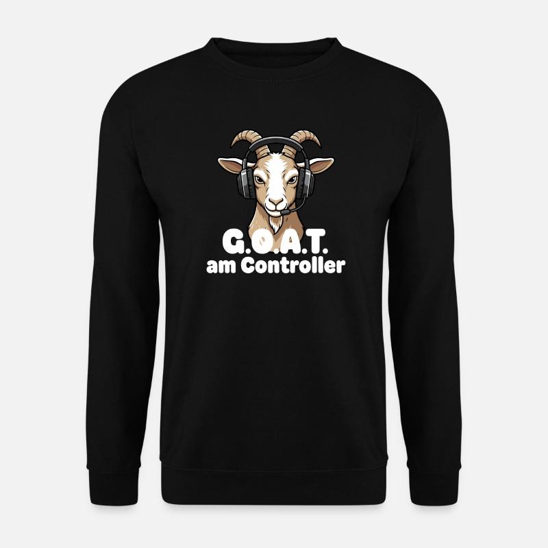 GOAT on the controller - Unisex Sweatshirt - black