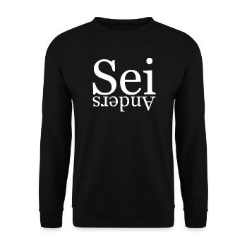 Être différent - Sweat-shirt Unisexe - noir - Devant - Alina (178cm) & Michal (187cm)