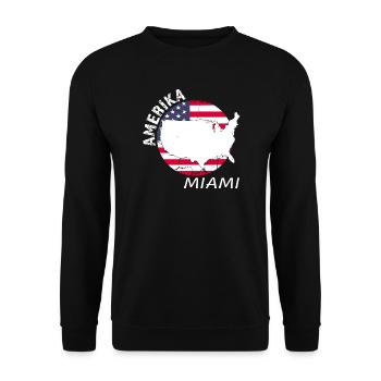 Miami - Sweat-shirt Unisexe - noir - Devant - Alina (178cm) & Michal (187cm)