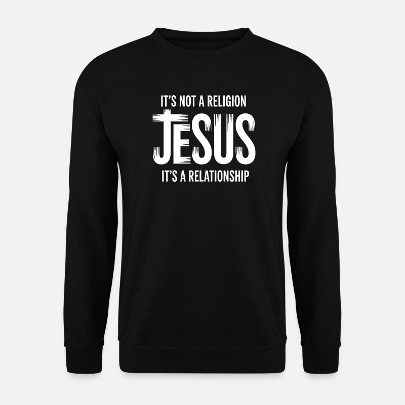 Jesus Beziehungs-T-Design - Unisex Pullover - Schwarz