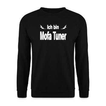 Moped - Unisex Sweatshirt - black - Front - Alina (178cm) & Michal (187cm)