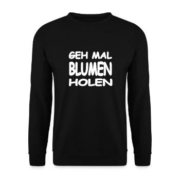 Fleur - Sweat-shirt Unisexe - noir - Devant - Alina (178cm) & Michal (187cm)