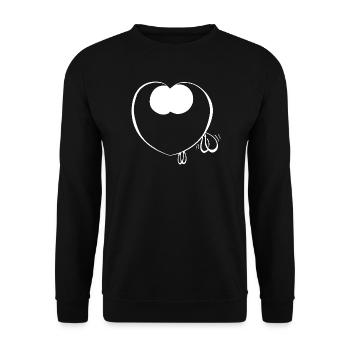 Filou kro muht - Unisex Pullover - Schwarz - Vorne - Alina (178cm) & Michal (187cm)