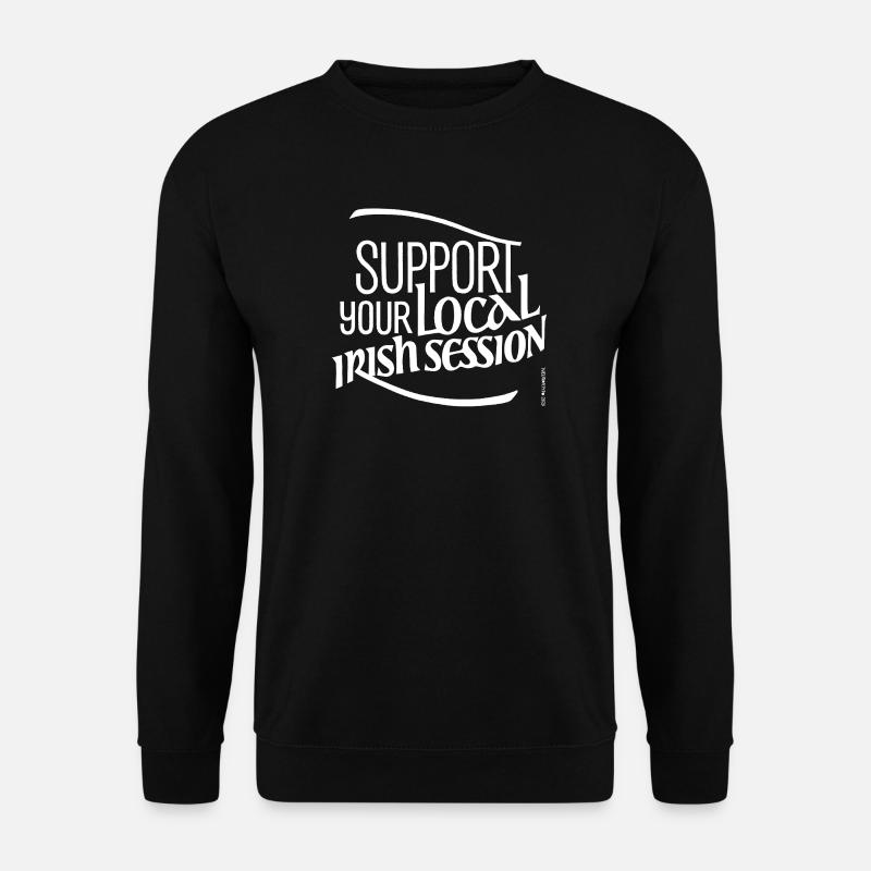 supportyourlocalirishsession2_BLANC - Unisex Sweatshirt - black