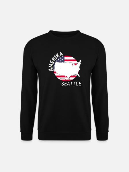 Seattle - Sweat-shirt Unisexe - noir