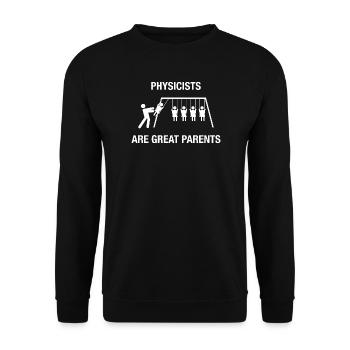 Physicien Humour Scientifique Drôle - Sweat-shirt Unisexe - noir - Devant - Alina (178cm) & Michal (187cm)