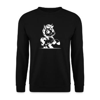 Petit bébé licorne câlin charmant - Sweat-shirt Unisexe - noir - Devant - Alina (178cm) & Michal (187cm)