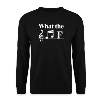 Melody Lines im Team - Unisex Pullover - Schwarz - Vorne - Alina (178cm) & Michal (187cm)