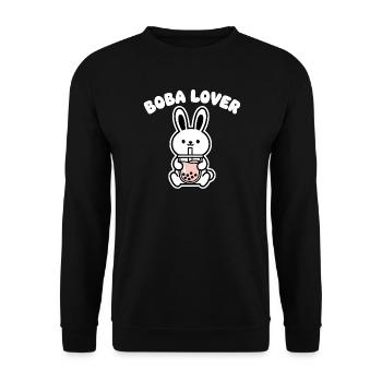 Boba Bunny Lover - Sweat-shirt Unisexe - noir - Devant - Alina (178cm) & Michal (187cm)