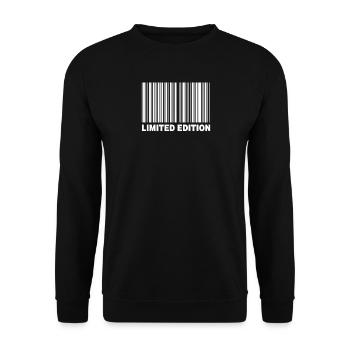 LIMITED EDITION - BARCODE - Unisex Pullover - Schwarz - Vorne - Alina (178cm) & Michal (187cm)