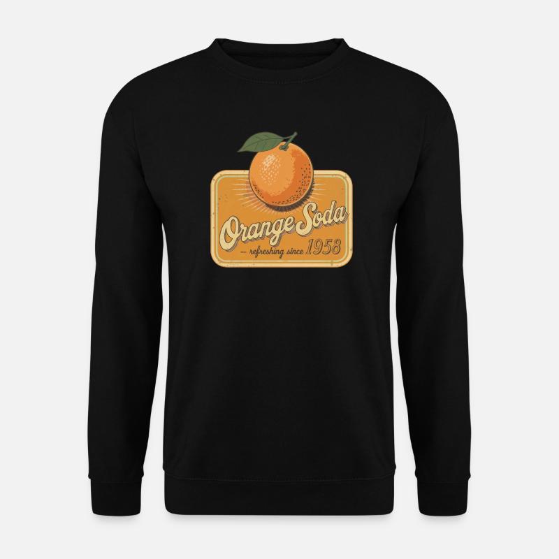 Retro Orange Soda – Since 1958 - Unisex Pullover - Schwarz