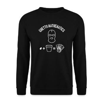 Ghetto Mathematics - Unisex Sweatshirt - black - Front - Alina (178cm) & Michal (187cm)