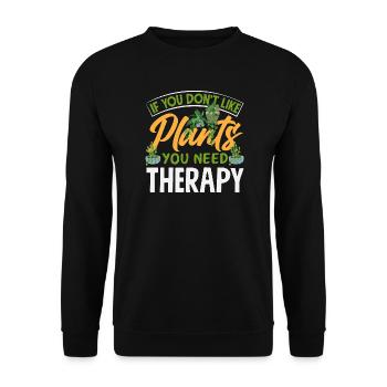 Garten- Und Pflanzenliebhaber Geschenke - Unisex Pullover - Schwarz - Vorne - Alina (178cm) & Michal (187cm)