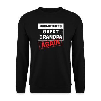 Grandpa Grandpa Grandchild Grandpa - Unisex Sweatshirt - black - Front - Alina (178cm) & Michal (187cm)