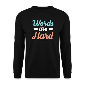 Speech therapist Speech therapist - Unisex Sweatshirt - black - Front - Alina (178cm) & Michal (187cm)