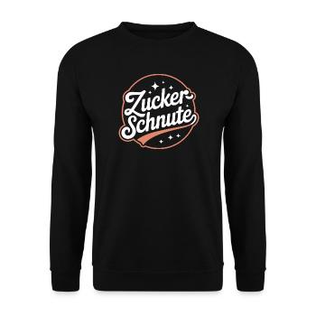 Museau sucré Dent sucrée Chocolat Sucre Museau - Sweat-shirt Unisexe - noir - Devant - Alina (178cm) & Michal (187cm)