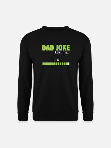 Papa-Witz lädt 99 % – lustiges Geschenk für Papa - Unisex Pullover - Schwarz