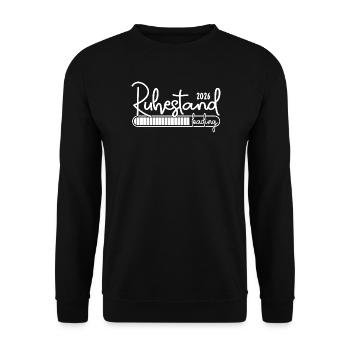 Chargement de la retraite 2026 - Pension de retraite pour retraités - Sweat-shirt Unisexe - noir - Devant - Alina (178cm) & Michal (187cm)