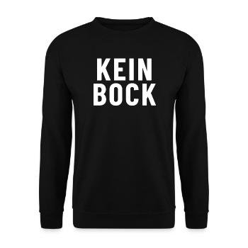 Not in the mood - Unisex Sweatshirt - black - Front - Alina (178cm) & Michal (187cm)