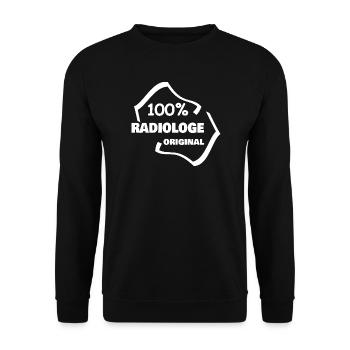Radiologist as a profession - Unisex Sweatshirt - black - Front - Alina (178cm) & Michal (187cm)
