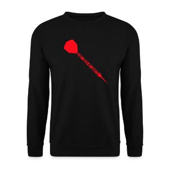 Do Not Touch My Darts Warnung Dartspieler Humor - Unisex Pullover - Schwarz - Vorne - Alina (178cm) & Michal (187cm)