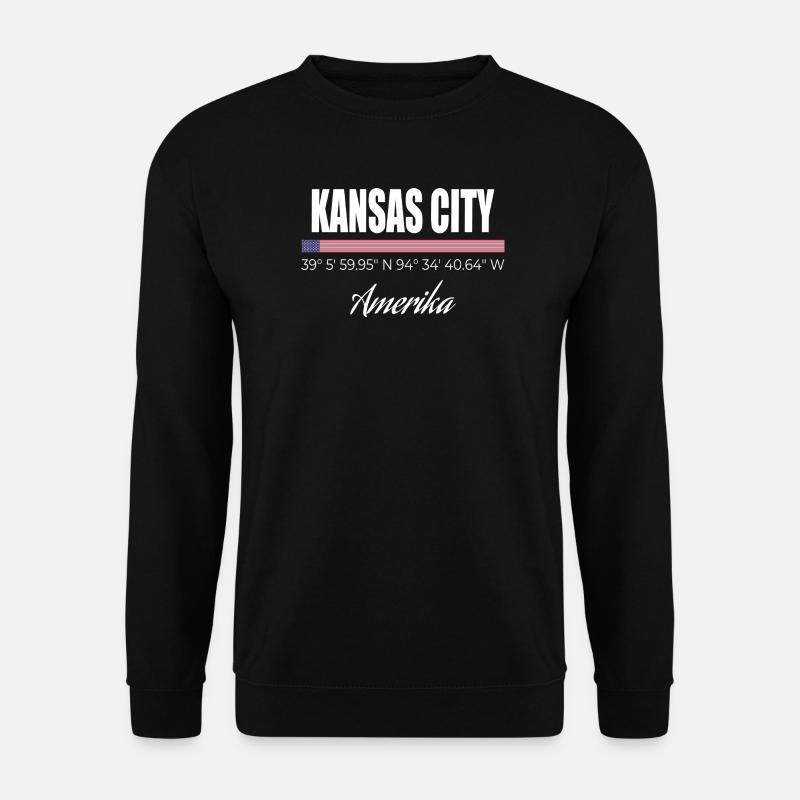 Kansas City - Unisex Pullover - Schwarz
