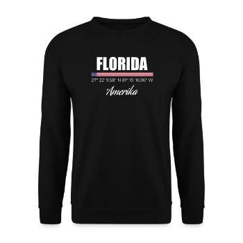 Floride - Sweat-shirt Unisexe - noir - Devant - Alina (178cm) & Michal (187cm)