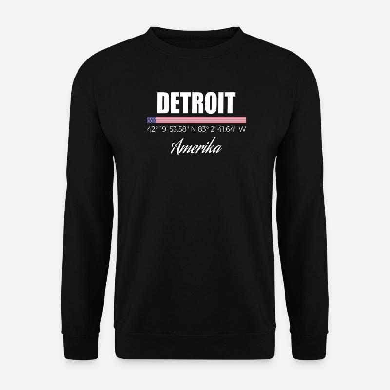 Detroit - Unisex Pullover - Schwarz