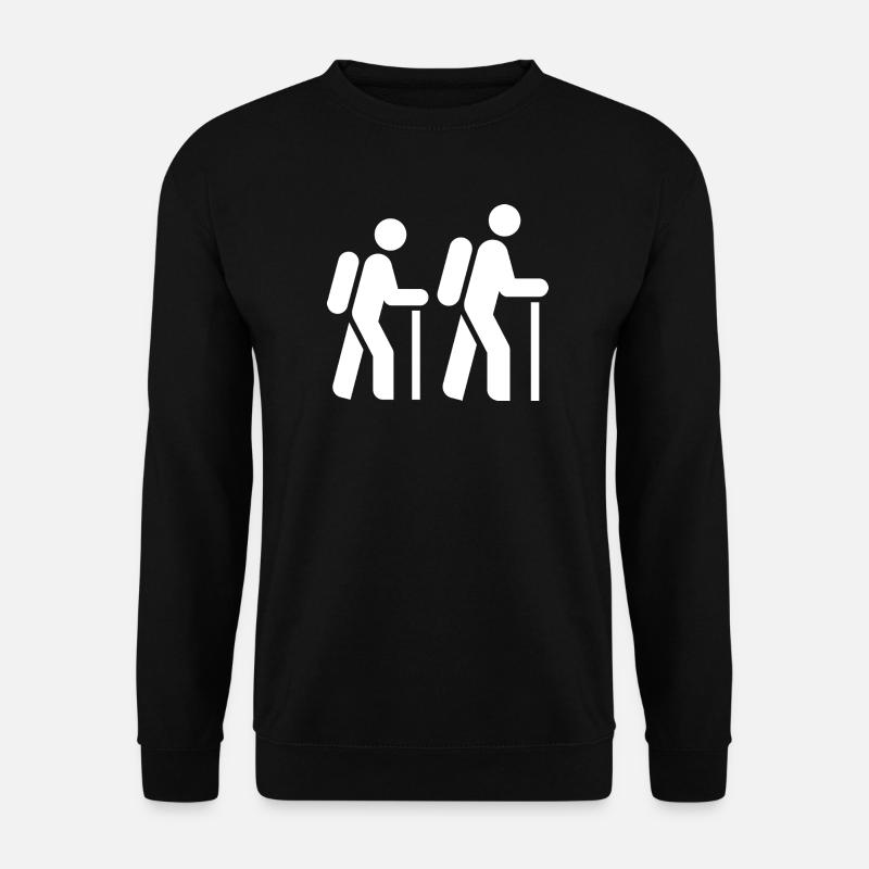 Hiker, Pilgrim, Tourist, Pilgrimage Route - Unisex Sweatshirt - black