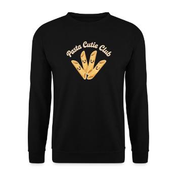 Pasta Cutie Club - Unisex Sweatshirt - black - Front - Alina (178cm) & Michal (187cm)