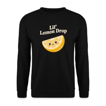 Petit Lemon Drop - Sweat-shirt Unisexe - noir - Devant - Alina (178cm) & Michal (187cm)