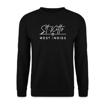 Saint-Kitts-et-Nevis - Antilles - Caraïbes - Sweat-shirt Unisexe - noir - Devant - Alina (178cm) & Michal (187cm)