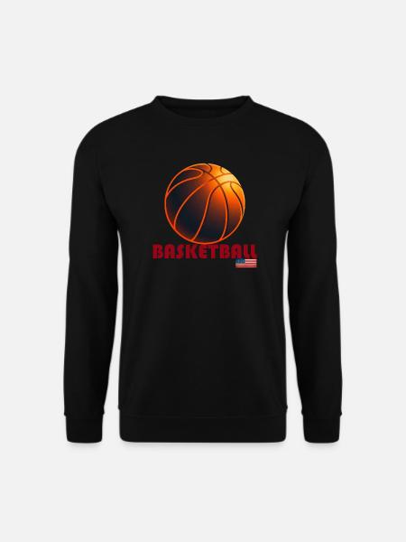 Orange Basketball America - Unisex Sweatshirt - black