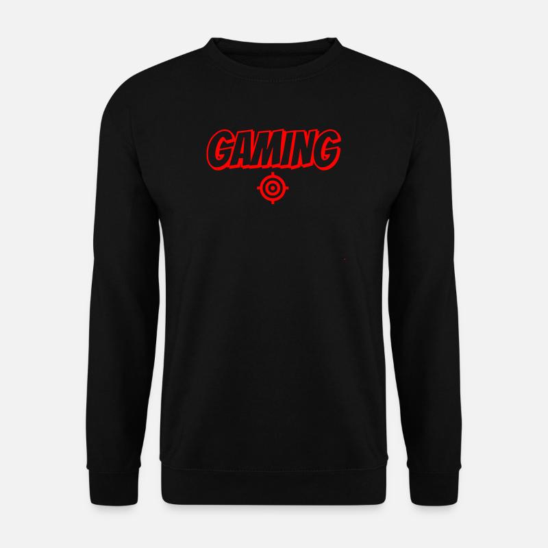 Gaming Schriftzug mit Strokesymbol - Unisex Pullover - Schwarz